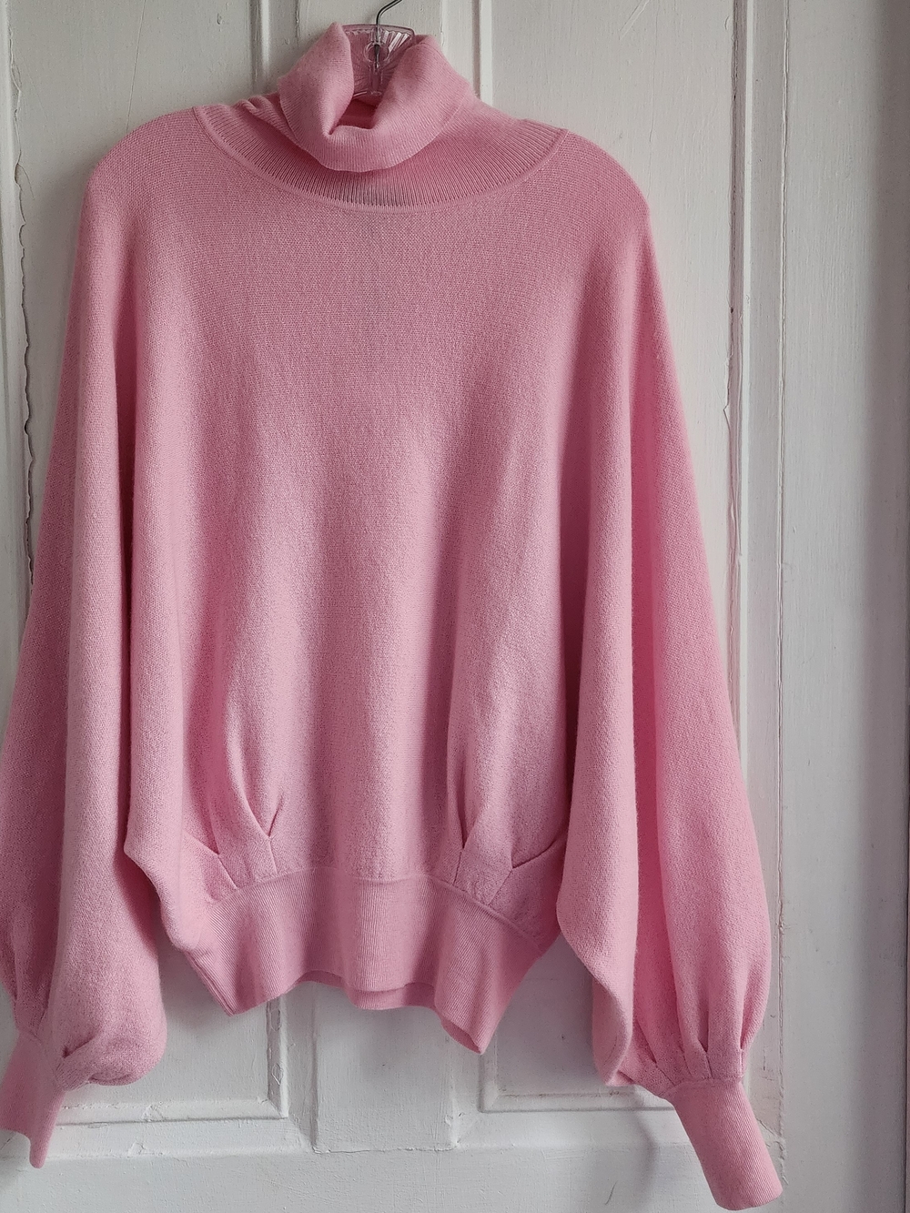 Eve by Eve's Cashmere Cowl Neck Sweater in Pink Size 6 NWT